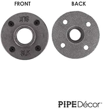 PIPE DECOR 1" Floor Flange Fitting, Malleable Iron, Fits One Inch Diameter - Image 5