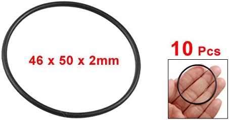uxcell 10pcs 50x46x2mm Nitrile Rubber O-Rings Metric Sealing Gasket - Image 2
