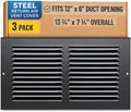 Fits 12x6 Duct Opening | Steel Return Air Grille by Handua | Vent Cover Grill by Handua