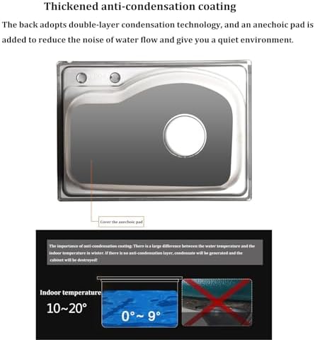 Wall Mount Stainless Steel Kitchen Sink - Image 4