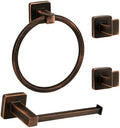 4 Pieces Oil Rubbed Bronze Bathroom Hardware Accessories, Include Hand Towel by Ntipox