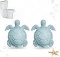Sea Turtle Ceramic Toilet Bolt Covers Decorative Bathroom, 2 Pack by boeemi