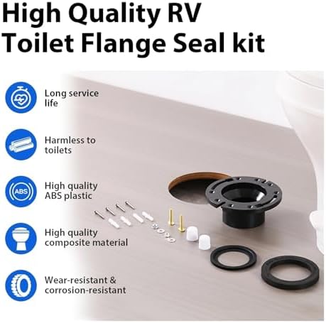 Wax Ring for Toilet RV Toilet Seal and 3’’ Socket Flange Kit, Compatible - Image 4