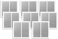 14x14 Air Return Vent Cover, Solid Steel White, 8 Pack by SierraGrates