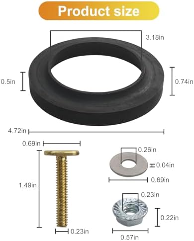 12524 RV Toilet Seal Closet Bolt kit Replacement - Image 2