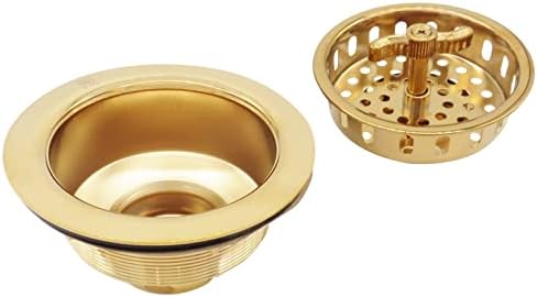Westbrass CO2195-01 Combo Pack 3-1/2" Wing Nut Twist Style Large Kitchen Sink - Image 6