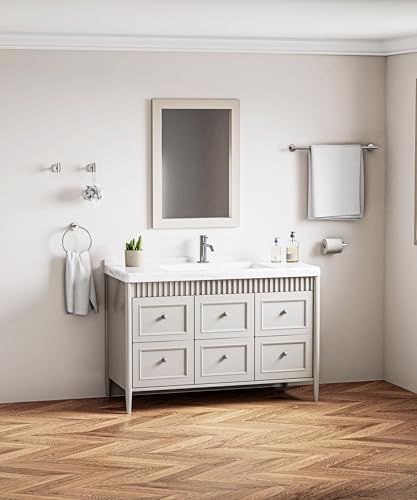 Brushed Nickel Bathroom Hardware Accessories Set 5 Pcs - Image 6