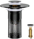 Bathroom Sink Drain Strainer, Universal Pop-Up Sink Stopper Hair Catcher by Mengine