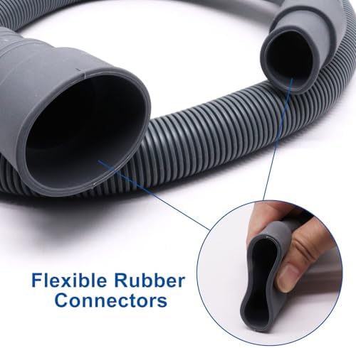 5ft Washing Machine Drain Tube Extension, Corrugated Drain Pipe Univerdal - Image 4