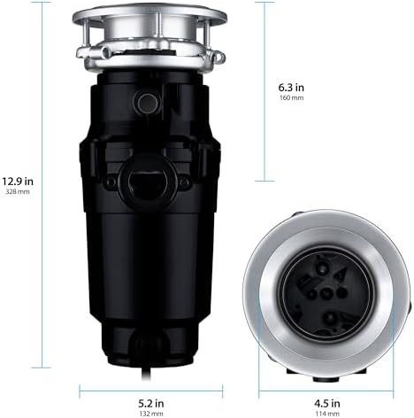 Waste Maid Garbage Disposal, Continuous Feed, 1/2 HP Standard - Image 4