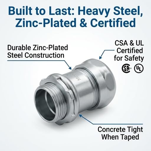 Morris Products 14940 EMT Compression Connector, 1/2" Trade Size - Image 2