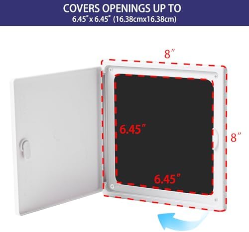 EASY-EXS Access Panel 8x8 with Door Plastic White - Image 2