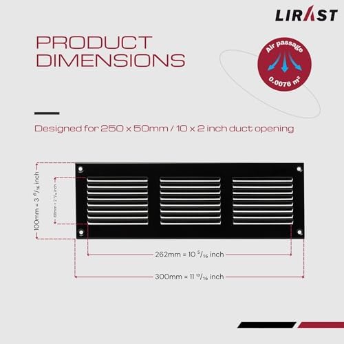 10x2 Vent Cover with Built-in Screen - Image 6
