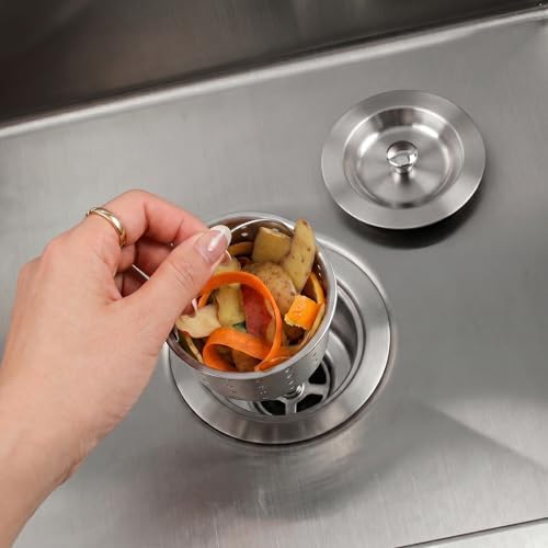 LQS Kitchen Sink Drain Assembly, Kitchen Sink Strainer - Image 2