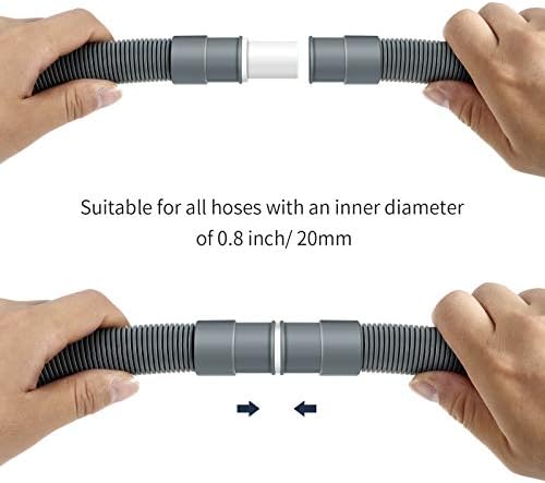 2 Pieces Washing Machine Drain Hose Connectors, Fit - Image 4