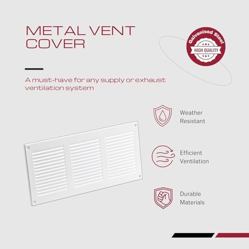 10x4 Vent Cover with Built-in Screen - Image 2