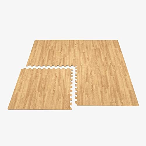 Forest Floor 3/8 Inch Thick Printed Foam Tiles, Premium Wood Grain Interlocking - Image 5