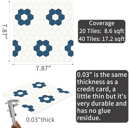 MORCART Peel and Stick Floor Tile, Vinyl Flooring Waterproof, DIY Flooring - Image 2
