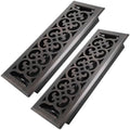 Howeall 4x14 Inches 2 Pack Heavy Duty Walkable Floor Register Easy Adjust Air by Howeall