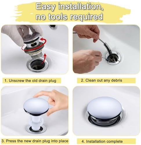 Bathroom Sink Pop Up Drain Stopper - Image 5