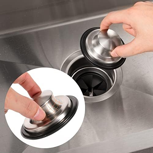 RQYEKDO Garbage Disposal Flange Stopper Baffle Kit Stainless Steel Black - Image 6
