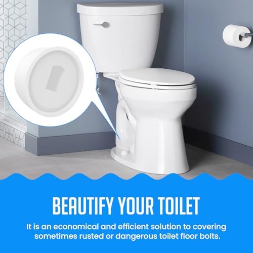 SDTC Tech 6 Packs Universal Toilet Bolt Caps, 0.83 Inch Height - Image 7