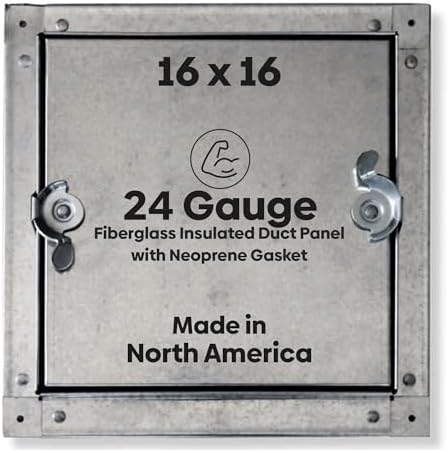 Best 16" x 16" Self-Stick Duct Access Door – 1" Fiberglass Insulated Steel HVAC by BestAccessDoors