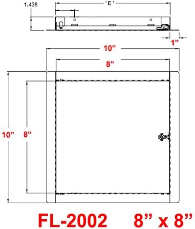 Premier Flush Access Panel, FL-2002 Series, Screwdriver Latch - Image 2