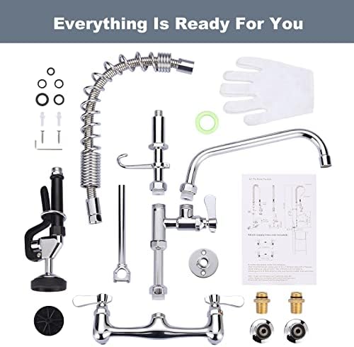 Commercial Kitchen Faucet Wall Mount - Image 7