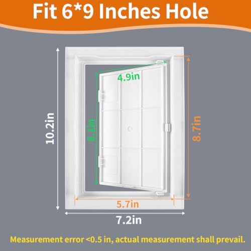 Drywall Access Panel 6×9 in, Plastic Wall Hole Cover - Image 2