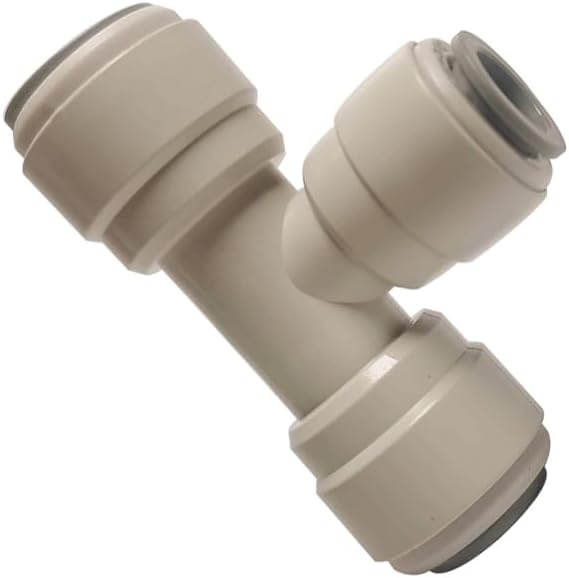 Acetal Copolymer 1/2" x 3/8" Tube OD Tube Fitting, Push to connect by YZMSZ