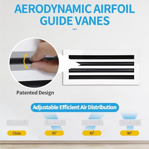 20x8 Modern AC Vent Cover, Decorative Air Vent Register Grille - Image 2