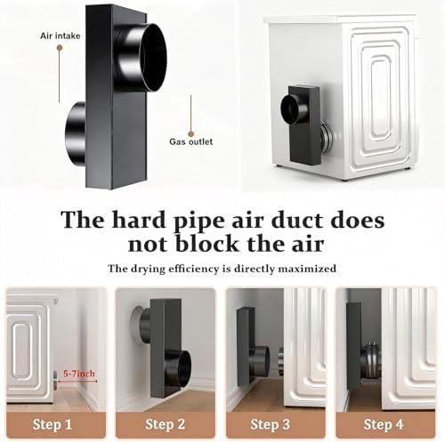 Periscope Dryer Vent, 0-5" Telescoping Dryer Vent Stainless Steel Adjustable - Image 3
