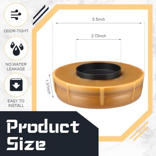 Marsui 8 Pack Toilet Wax Ring Seal Gasket 3-4 Inch, Extra Thick - Image 2
