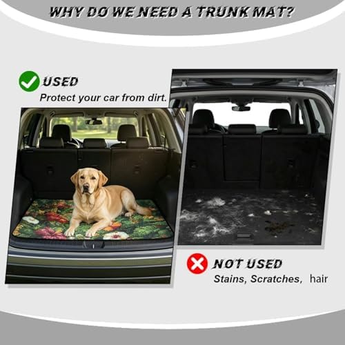 Hummingbird Tropical Universal Car Trunk Mat, Waterproof Cargo Liner - Image 4