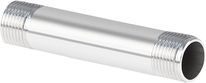 Quickun 304 Stainless Steel Nipple Pipe Fitting, 1/2" NPT x 1/2" NPT Male by VisittheQuickun