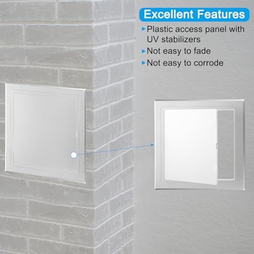PATIKIL 4x4 inch Self-Adhesive Access Panel, ABS Plumbing Access Doors Easy - Image 3