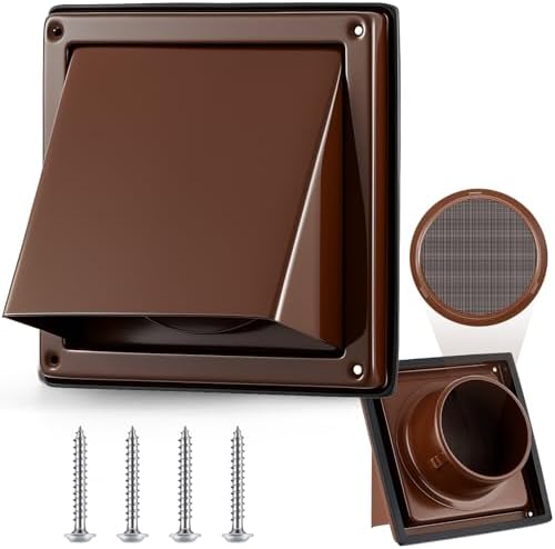 Gisafai 6 Inch Dryer Vent Cover Outdoor by Gisafai