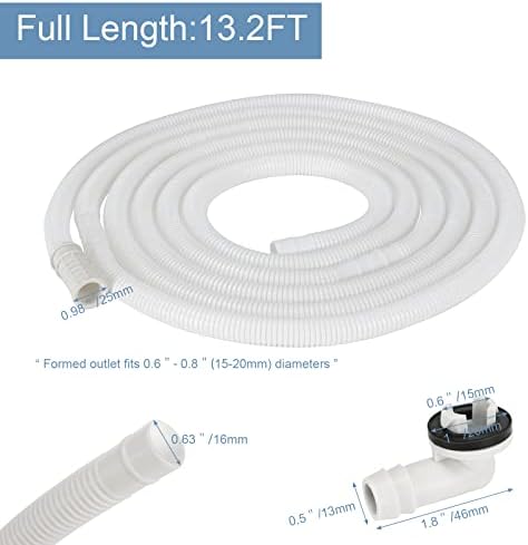 13.2 ft Portable AC Drain Hose, Air Conditioner Drain Hose - Image 2
