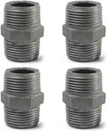 Black hexagonal threaded pipe fittings, 1/2" threaded pipe fittings, by AGUTEA