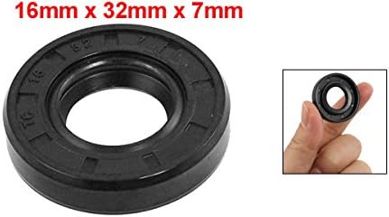 uxcell Metric Rotary Shaft Oil Seal 16x32x7mm TC Double Lips Rubber - Image 2