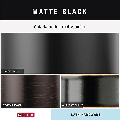 Delta Pivoting Toilet Paper Holder | Matte Black | Wall Mount | Nicoli Bathroom - Image 5