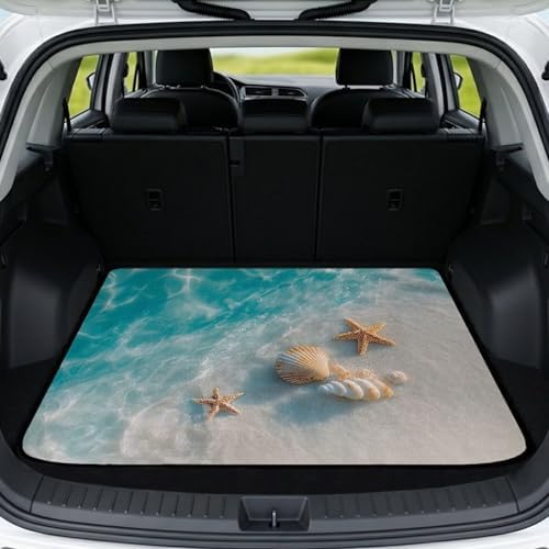 Sea Shell Starfish Universal Cargo Liner Gardening Trunk Mat Waterproof Cargo by Darisoco