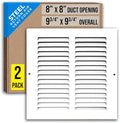 Fits 8x8 Duct Opening | Steel Return Air Grille by Handua | Vent Cover Grill by Handua