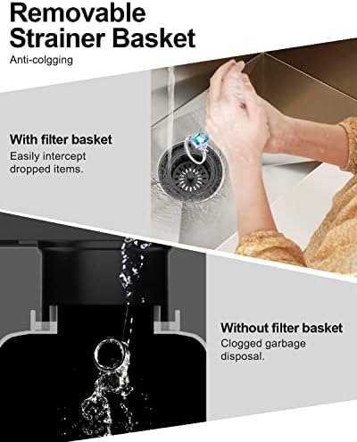 BOTEMY Extended Garbage Disposal Basket Strainer Stopper, Deep 304 Stainless - Image 4