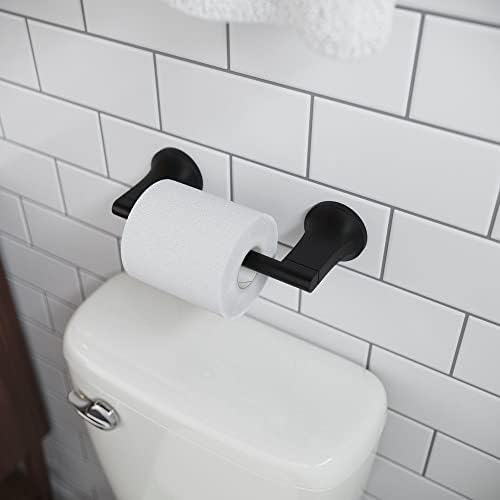 Pfister, Modern Wall Mounted Pivoting Toilet Paper Holder, Matte Black - Image 4