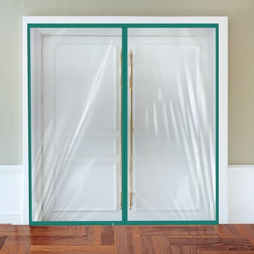Amylove Zipper 72 x 80 Inch Dust Barrier Door Kit 6 x 6.7 ft Temporary Wall by Amylove