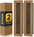 2x14 Floor Register, 2 Pack Brown Floor Vent Covers by BYEWIRE