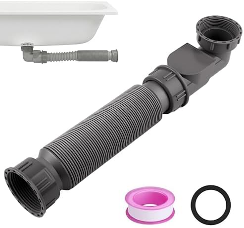 Low Profile 1-1/2 Inch Bathtub Shower Drain Pipe by Unknown