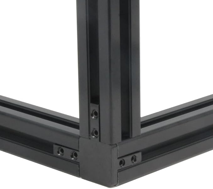 4PCS Black 3-Way End Corner Bracket Connector - Image 5